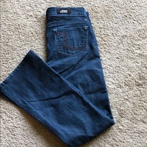 Rock and Republic size 25 low rise flare jeans